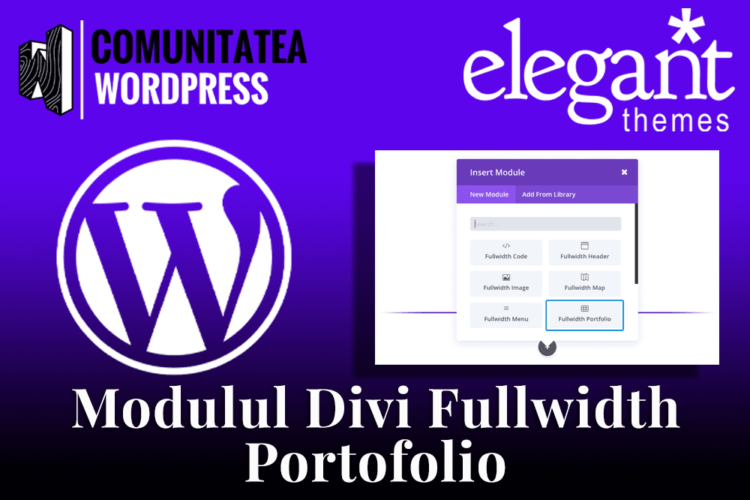 Modulul Divi Fullwidth Portofolio