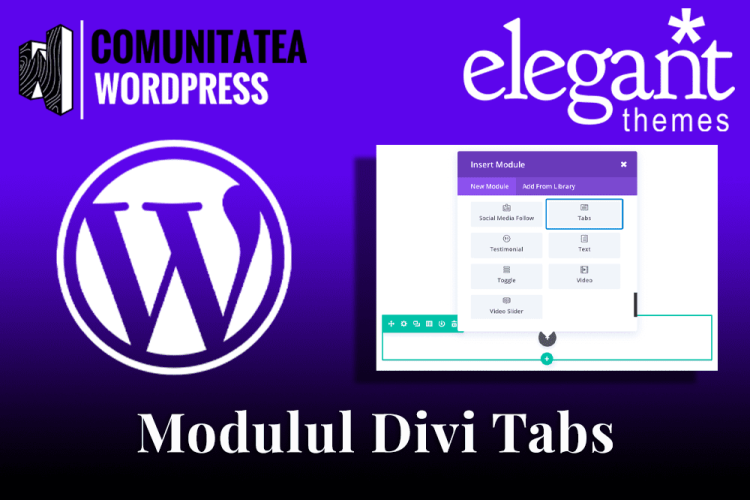 Modulul Divi Tabs