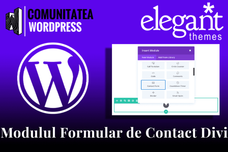 Modulul Formular de Contact Divi