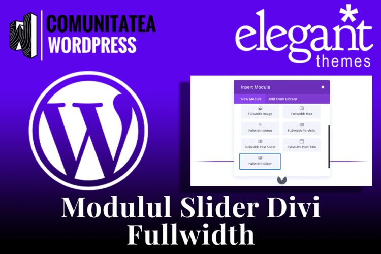 Modulul Slider Divi Fullwidth