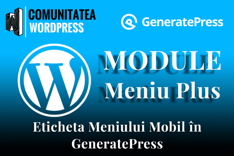 Eticheta Meniului Mobil în GeneratePress