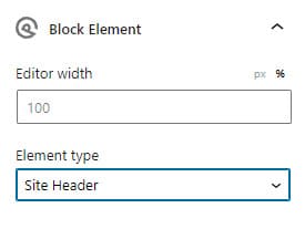 Element Bloc - Antet Site