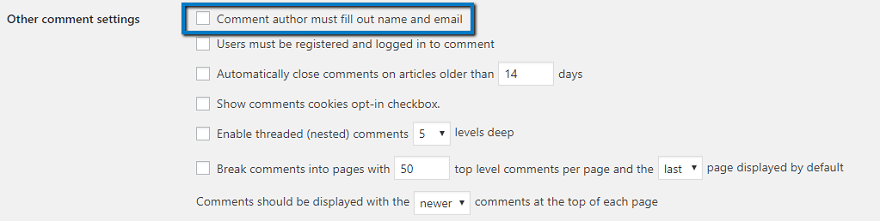 Eliminați Câmpul de E-mail și URL