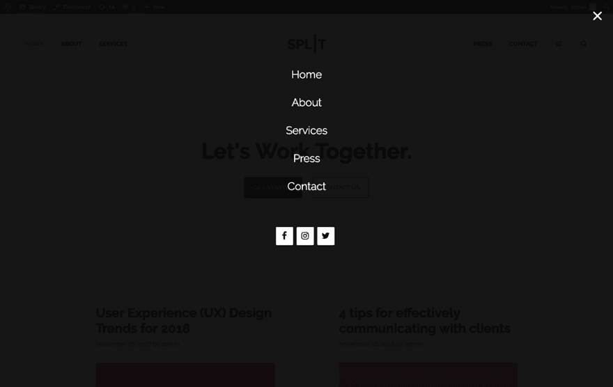 Suprapunere ecran complet