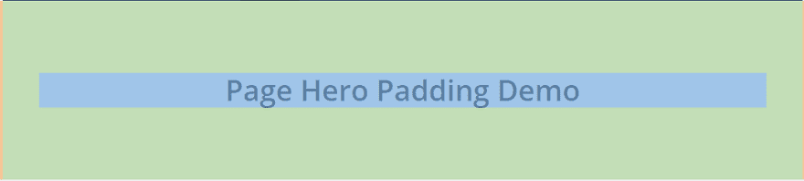 Padding Page Hero