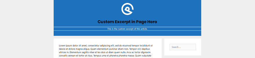 Page Hero cu Descriere Exemplu-4