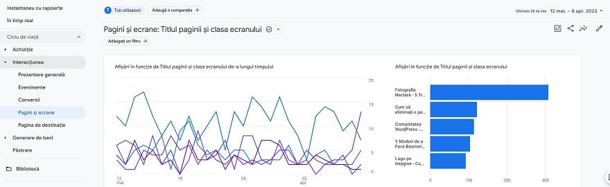 Interfață de Raportare Complet Nouă