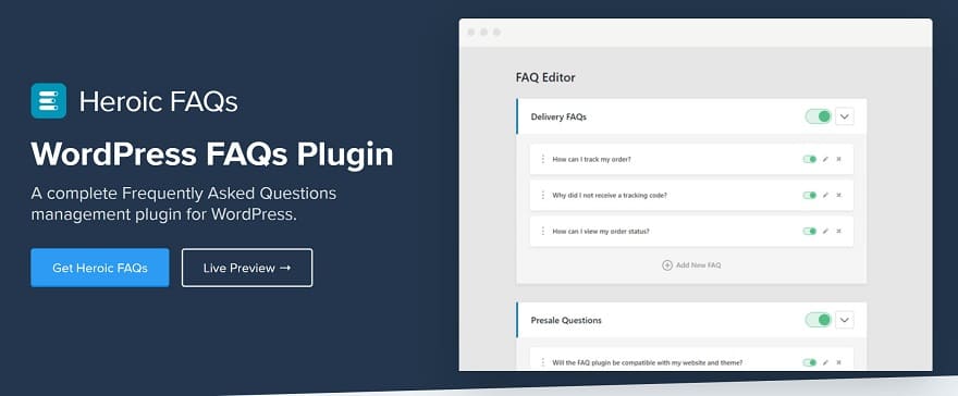 WordPress FAQs Plugin by HeroThemes