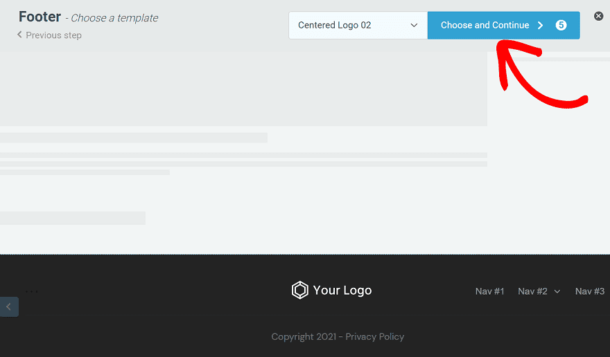 Clic pe butonul Alegeți și Continuați