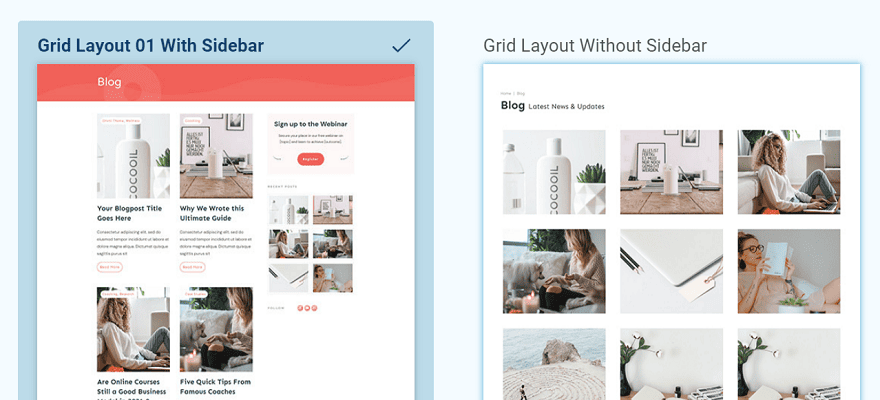 O listă de postări de blog
