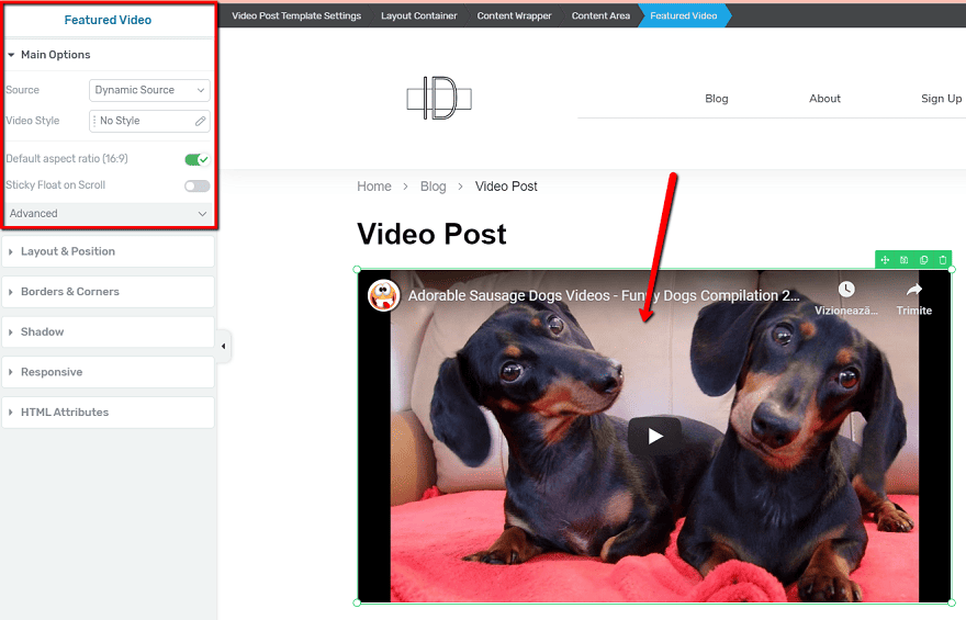 Editați o Postare Video