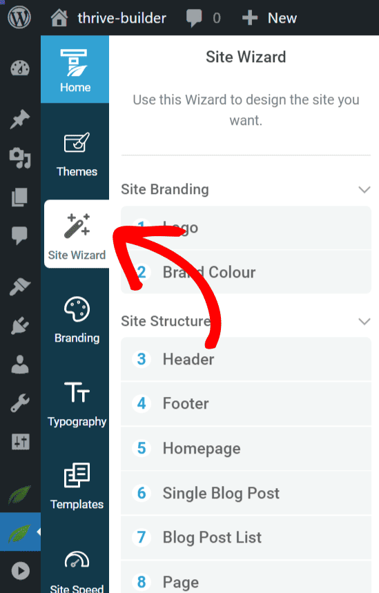 Configurarea Expertului Site-ului