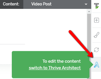 Accesați Thrive Architect