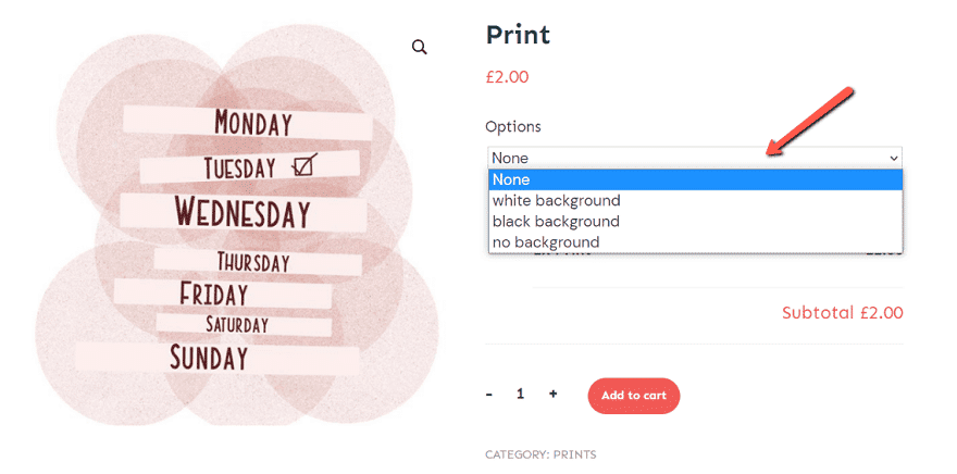 Cum vor fi afișate opțiunile