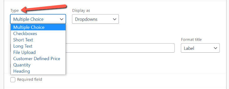 Deschideți câmpul drop-down